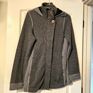 Prana fashion jacket. Upcycled look
